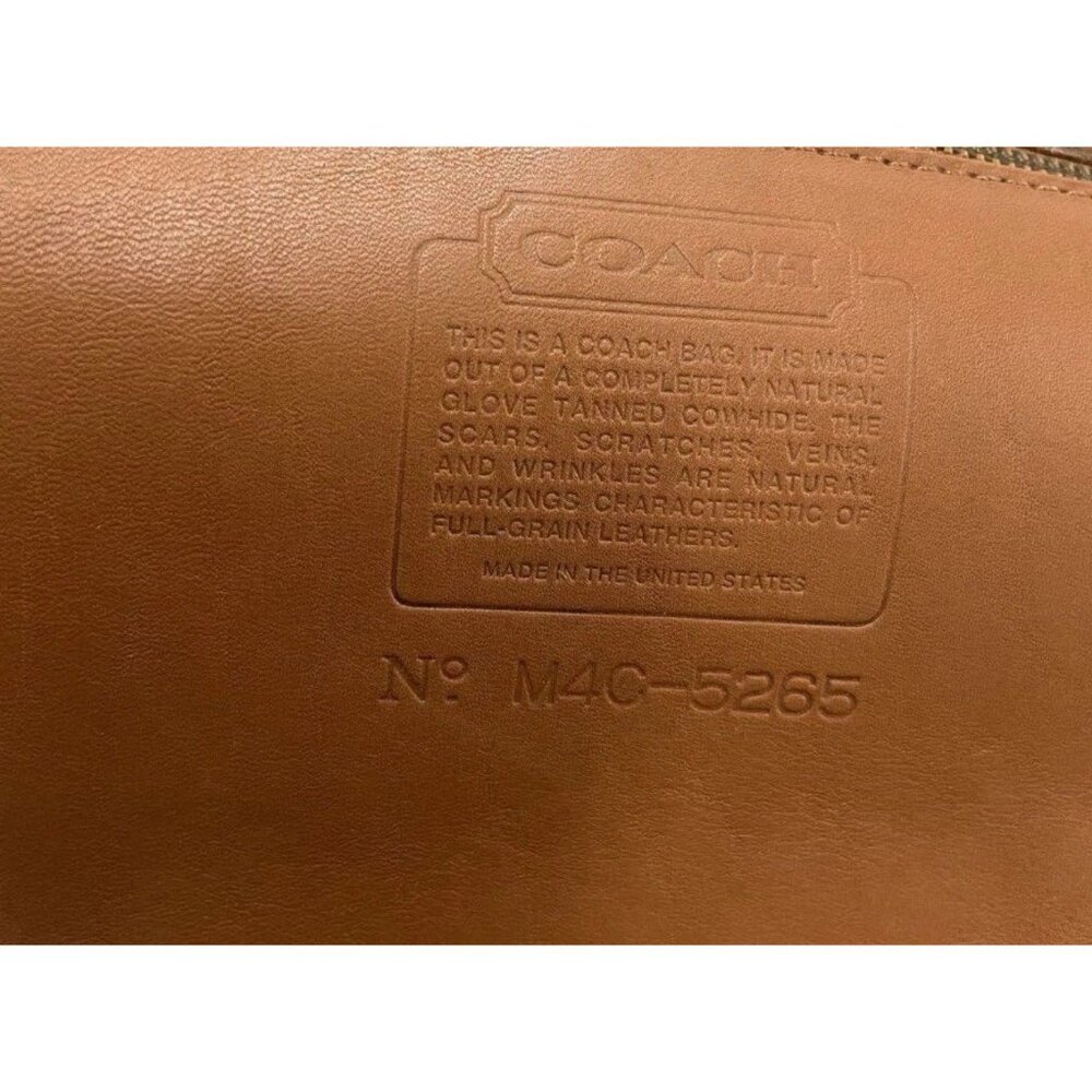 Coach Vtg Lexington British Tan Leather Briefcase Business‎ Case Office C9675 - Picture 6 of 14